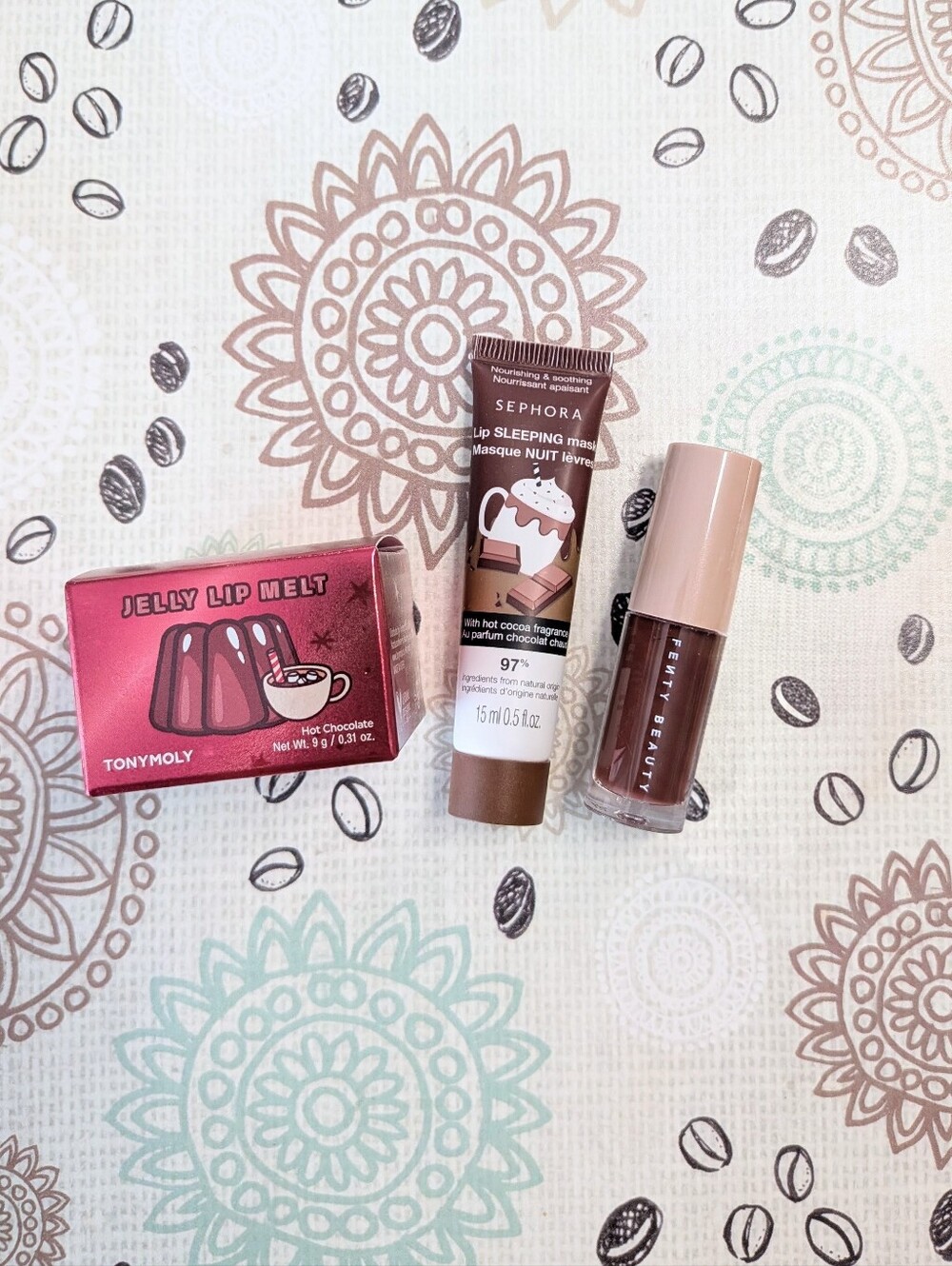 Chocolate & Hot Cocoa Brown Lip Balm and Gloss Bundle